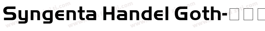 Syngenta Handel Goth字体转换